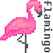 Flamingo Pixel Art