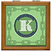Celtic Knotwork Initial Jewelry Box: K